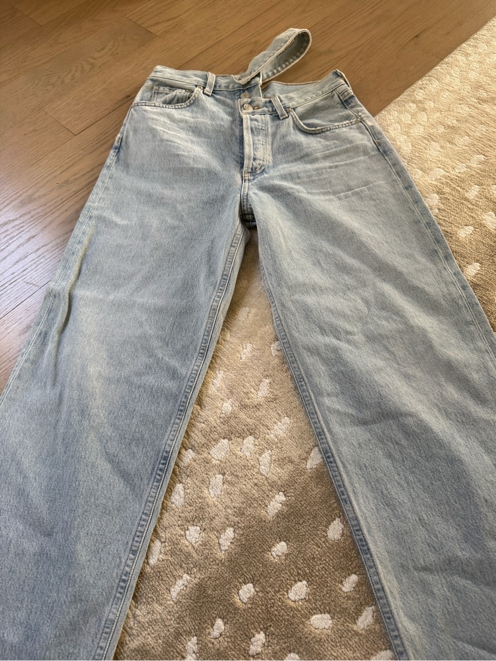Agolde Light Blue Relaxed-Waist Women's Jeans